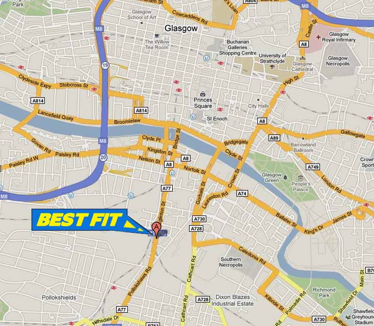 Taxi Diagnostics and Servicing - Our Glasgow Service Site  is located just off the M8, a few minutes from the city centre on the main road on the South side of Glasgow